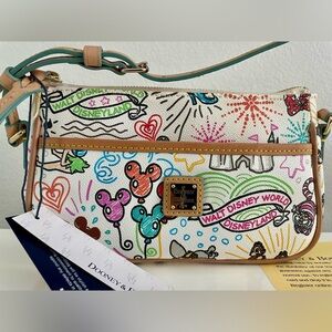 Dooney & Bourke Disney Parks Sketch Pouchette Crossbody Shoulder Handbag Bag NEW